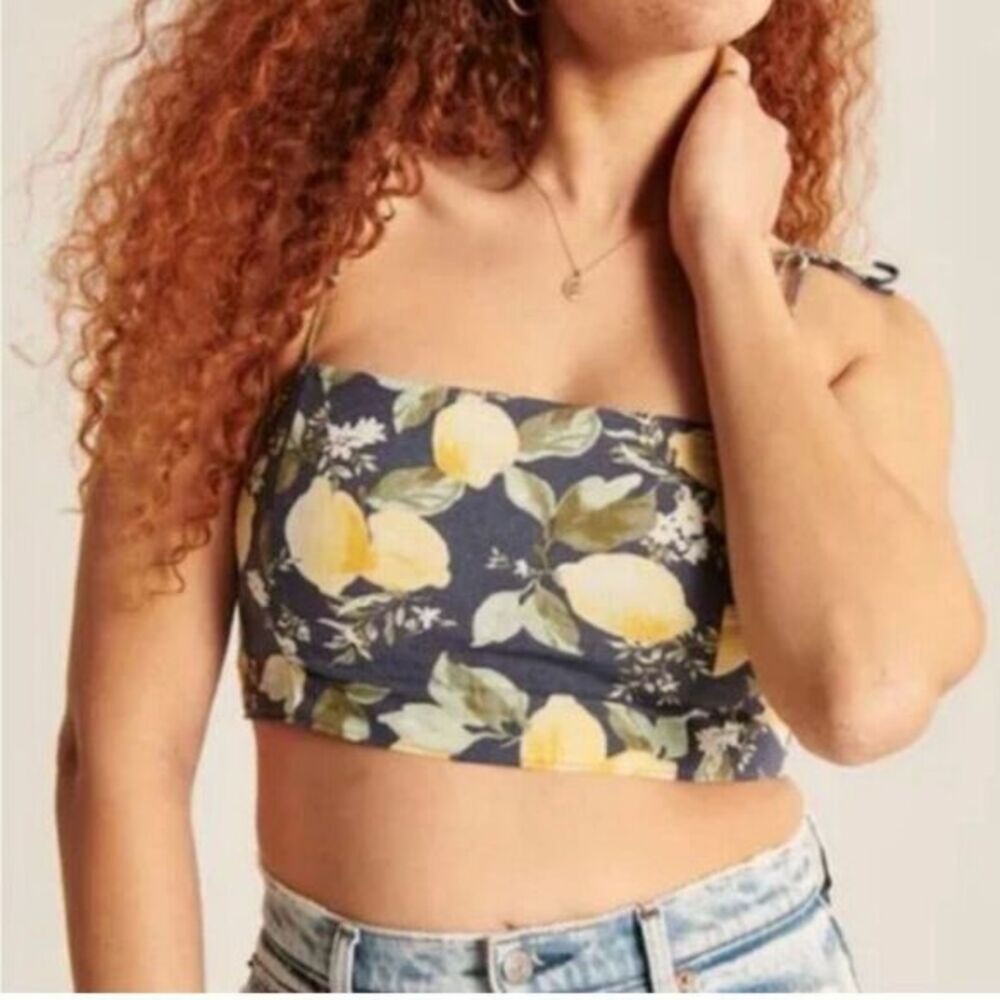 Abercrombie & Fitch Lemons Crop Top